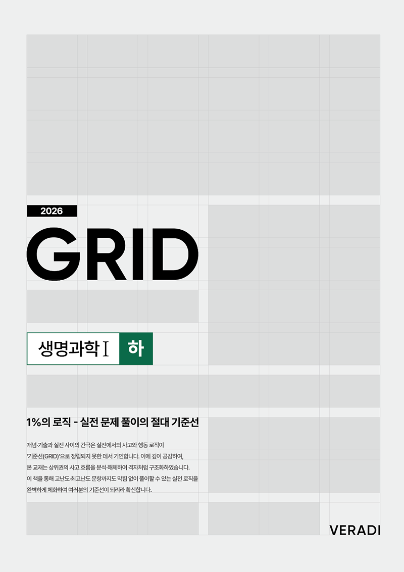 2026 그리드 GRID : 1%의 로직 - 실전 문제 풀이의 절대 기준선 생명과학1 (하)