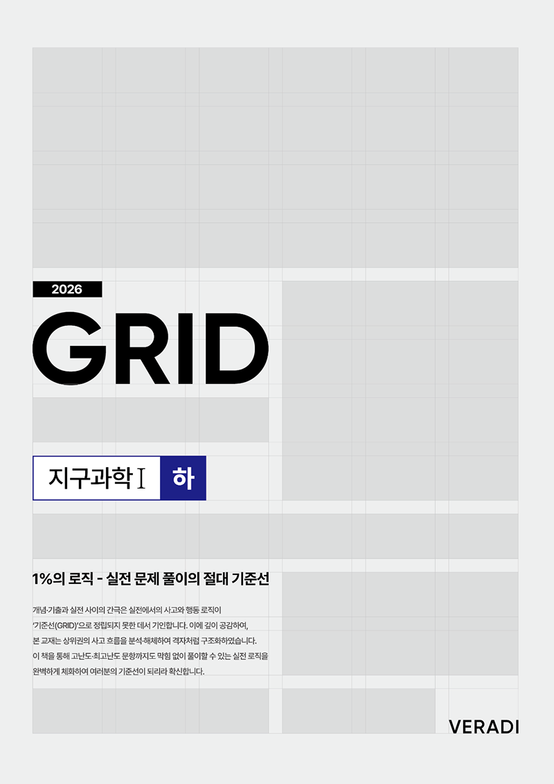 2026 그리드 GRID : 1%의 로직 - 실전 문제 풀이의 절대 기준선 지구과학1 (하)